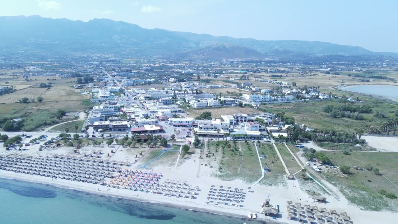 Tigaki Beach, Kos. Drone 4K