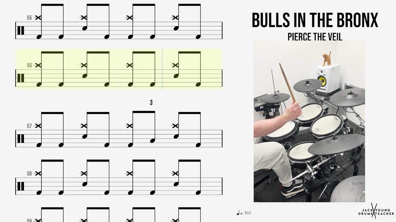🥁 Bulls In The Bronx - Pierce The Veil - (DRUMS ONLY)
