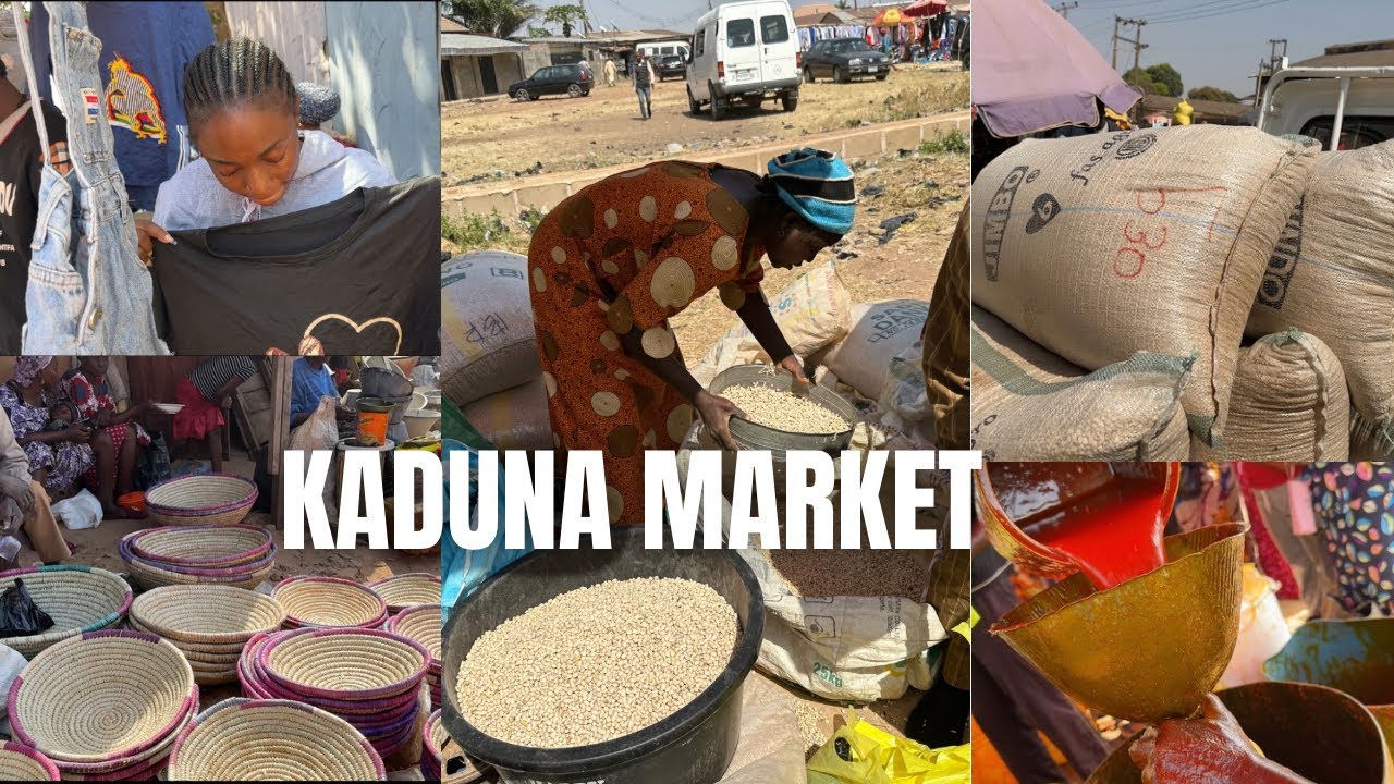 Come with me to KADUNA Foodstuff And Okrika Market