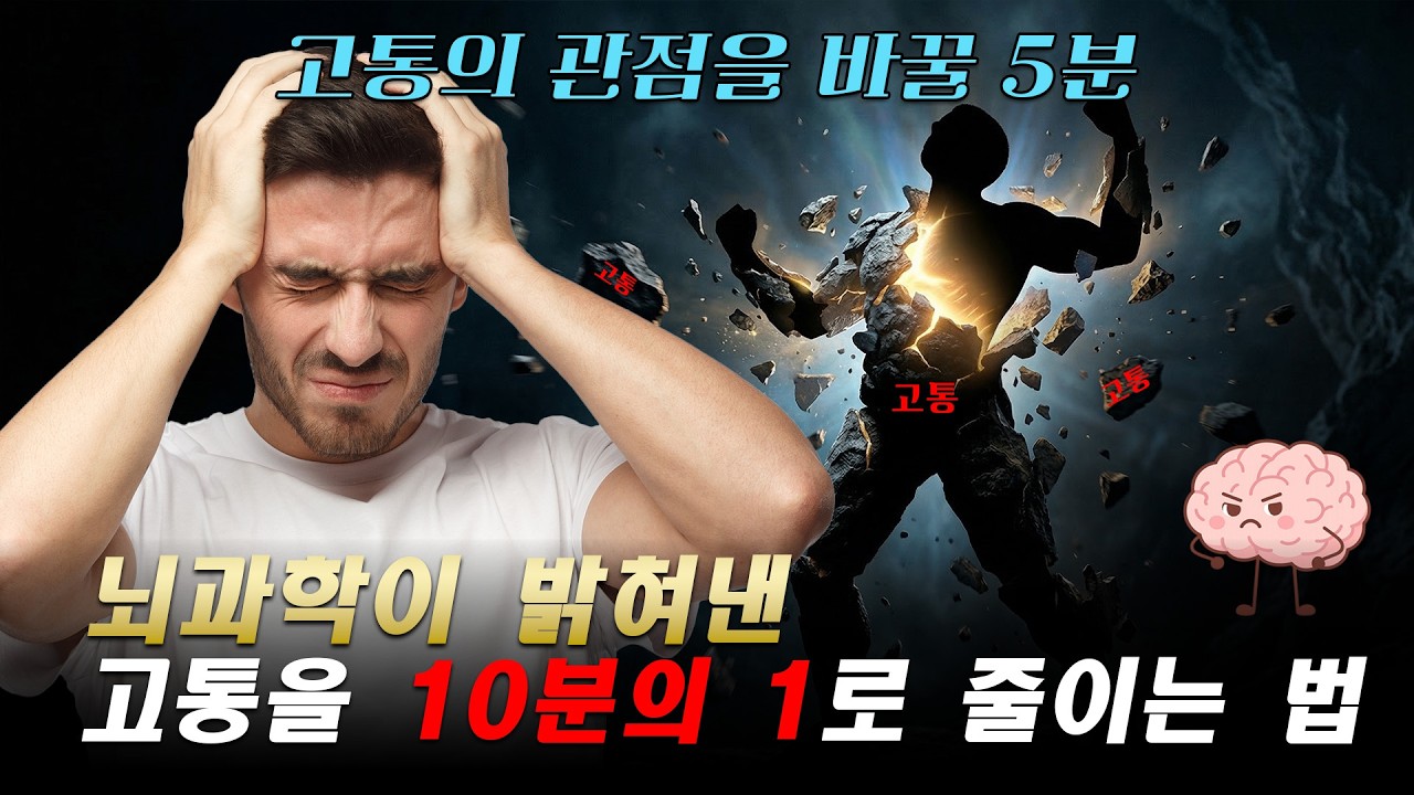 뇌과학이 밝혀낸 고통을 10분의 1로 줄이는 법 | 고통의 관점을 바꿀 5분