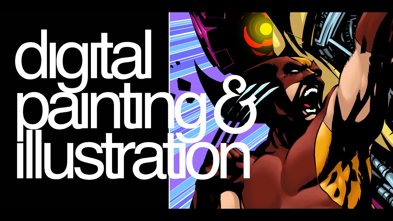 Marvel Comics Wolverine timelapse illustration