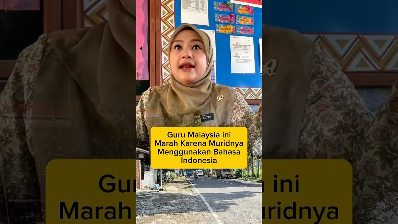 Guru Malaysia ini Marah Karena Muridnya Menggunakan Bahasa Indonesia