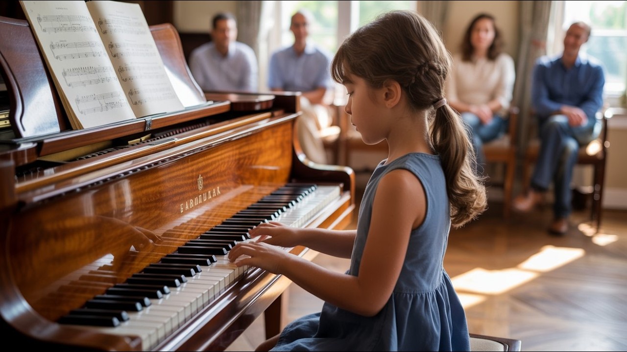 Music Teachers **Dare** Girl to Play Impossible Piano Piece – Shocked to Discover She's a Piano...