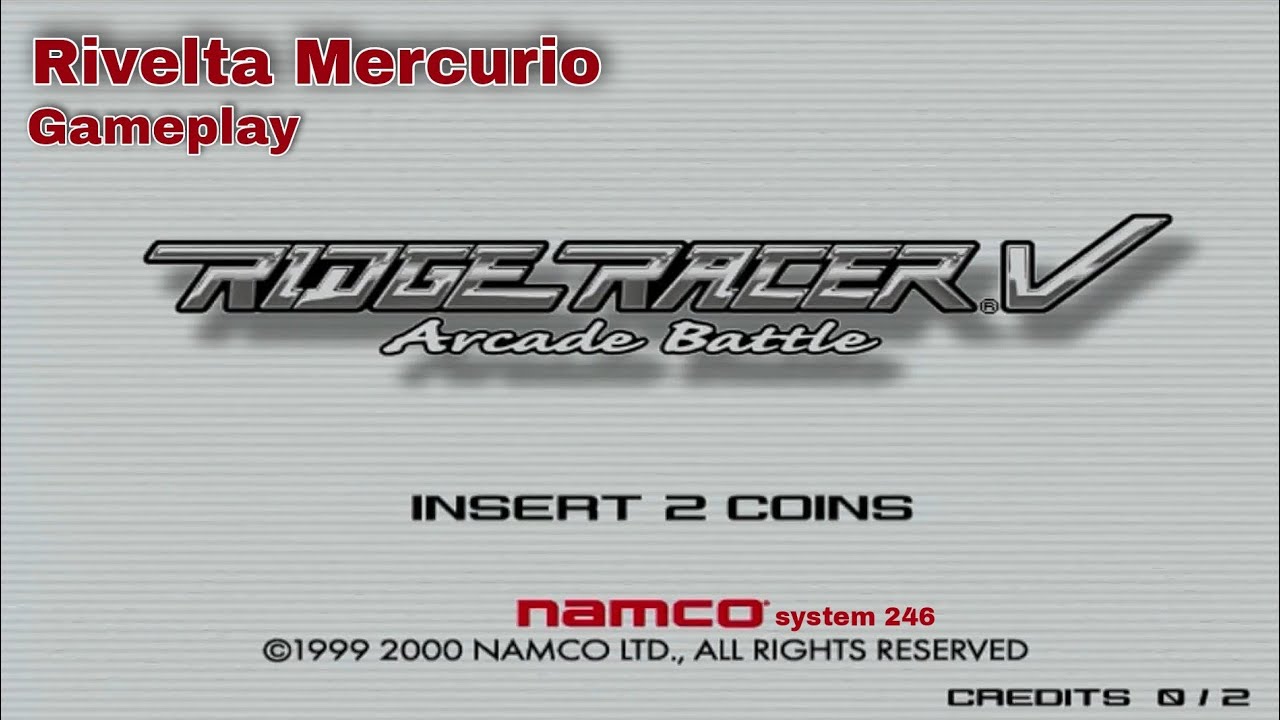 Ridge Racer V Arcade Battle Mercurio gameplay Namco System 246 direct capture