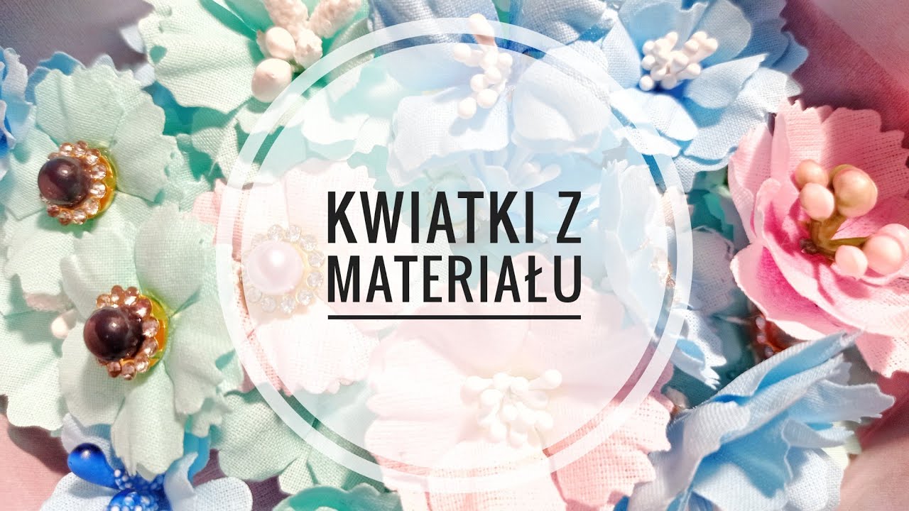 Kwiatki z materiału wykonane z pomocą lutownicy