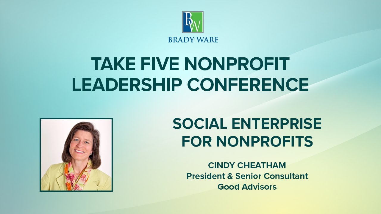 Social Enterprise for Nonprofit Organizations with Cindy Cheatham