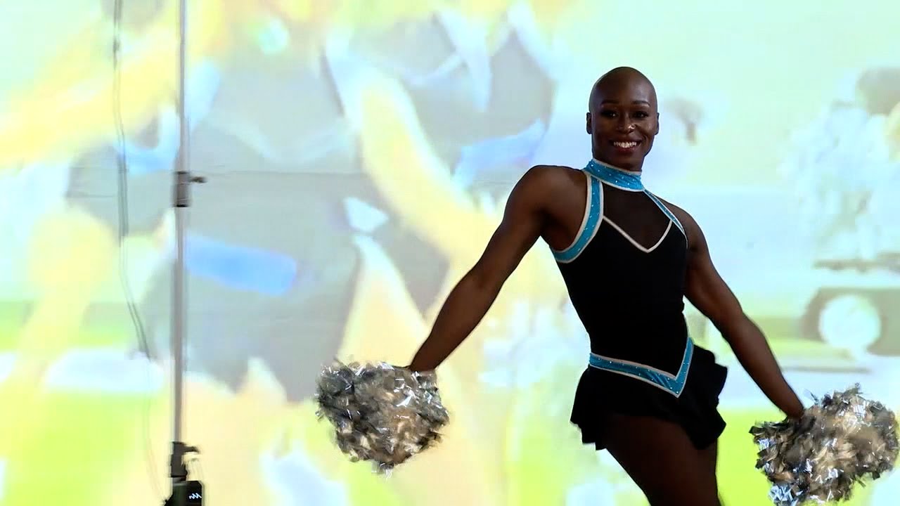 Justine Lindsay the first ever transgender cheerleader for Carolina Panthers