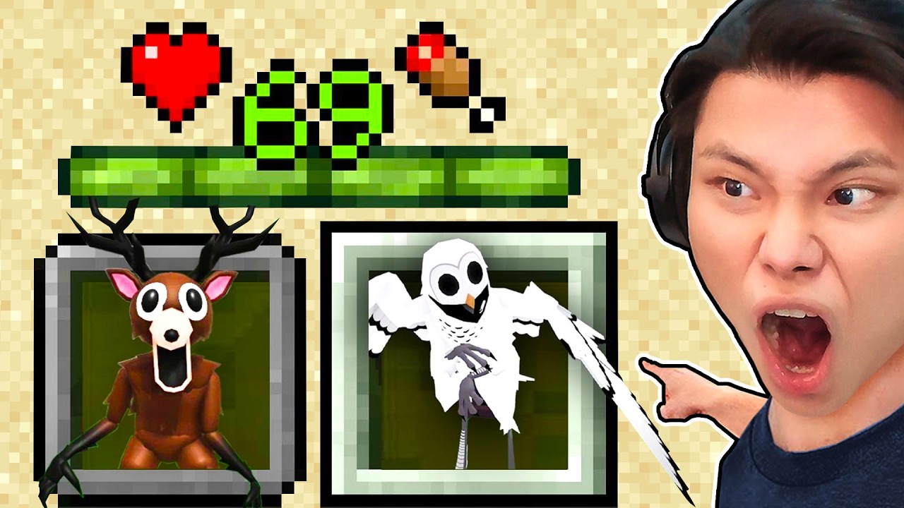 JAYGRAY BẮT GIAM BOSS MỚI 99 NIGHTS IN THE FOREST TRONG MINECRAFT🦉🔦🦌CÚ MÈO vs HƯU KINH DỊ CẮN NHAU