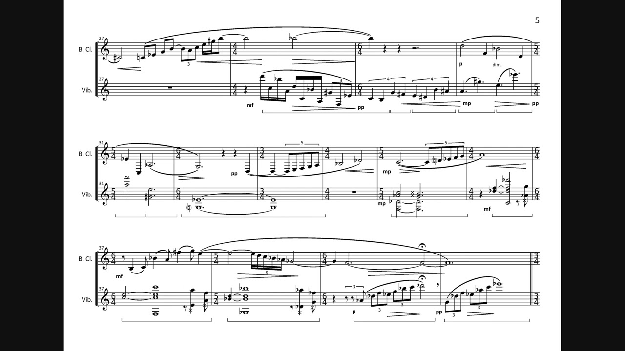 恋愛 / Renai - for bass clarinet and vibraphone