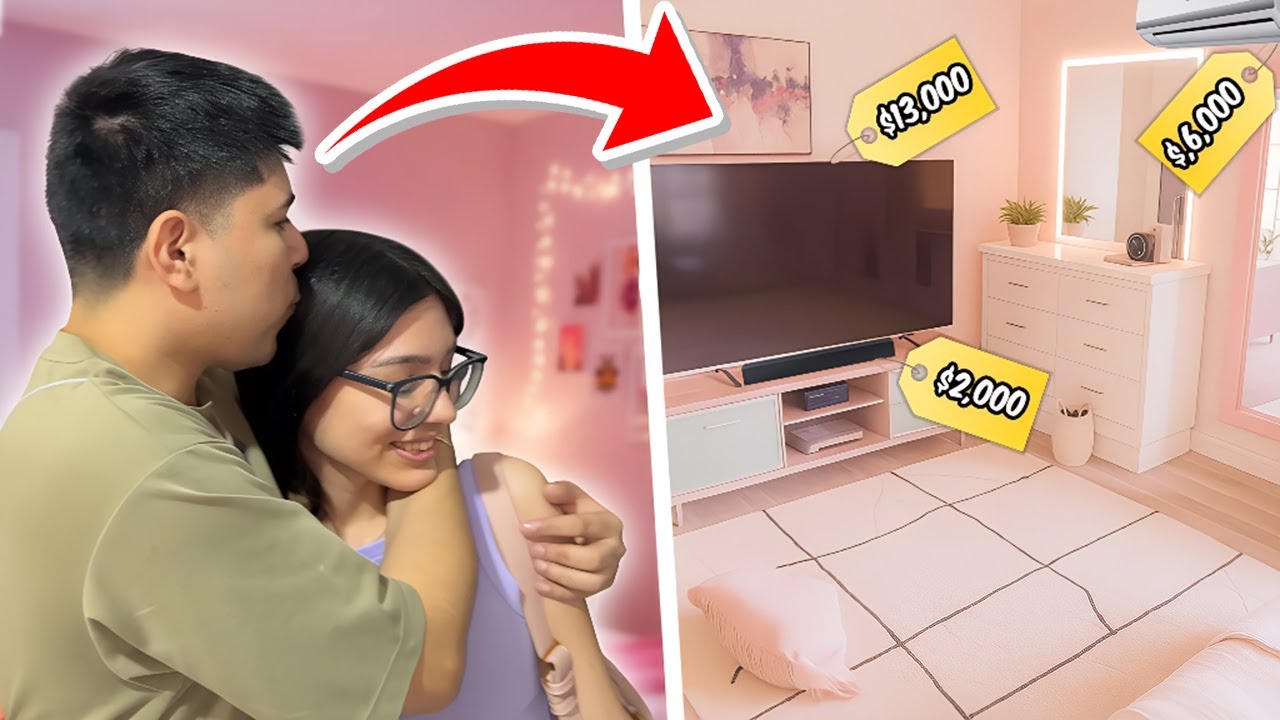 LE REMODELÉ EL CUARTO A MI HERMANA CON TODO MI DINERO 😱 *lloró*