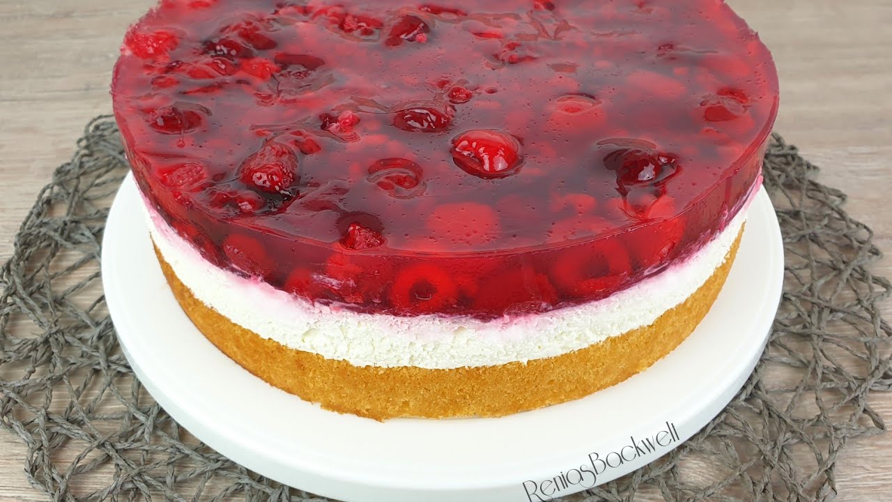 Einfache Himbeer Schmandtorte 😍
