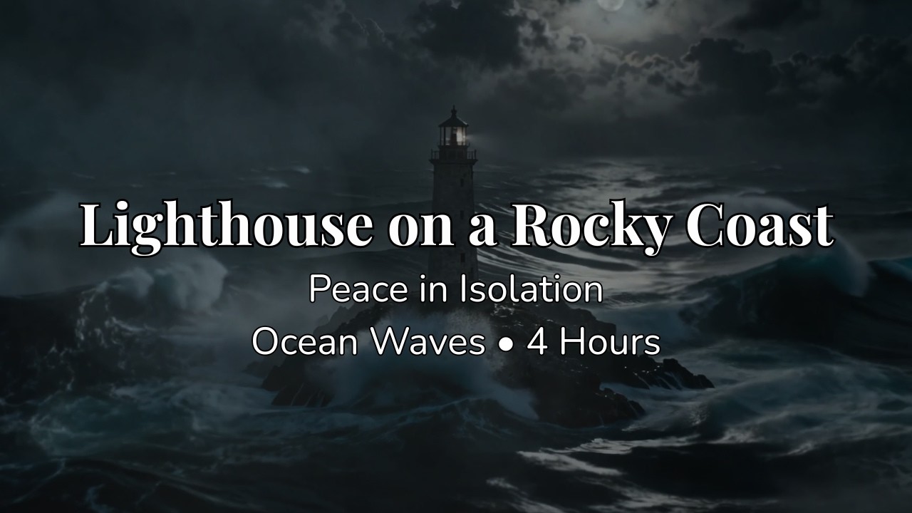 Lighthouse on a Rocky Coast 🌊