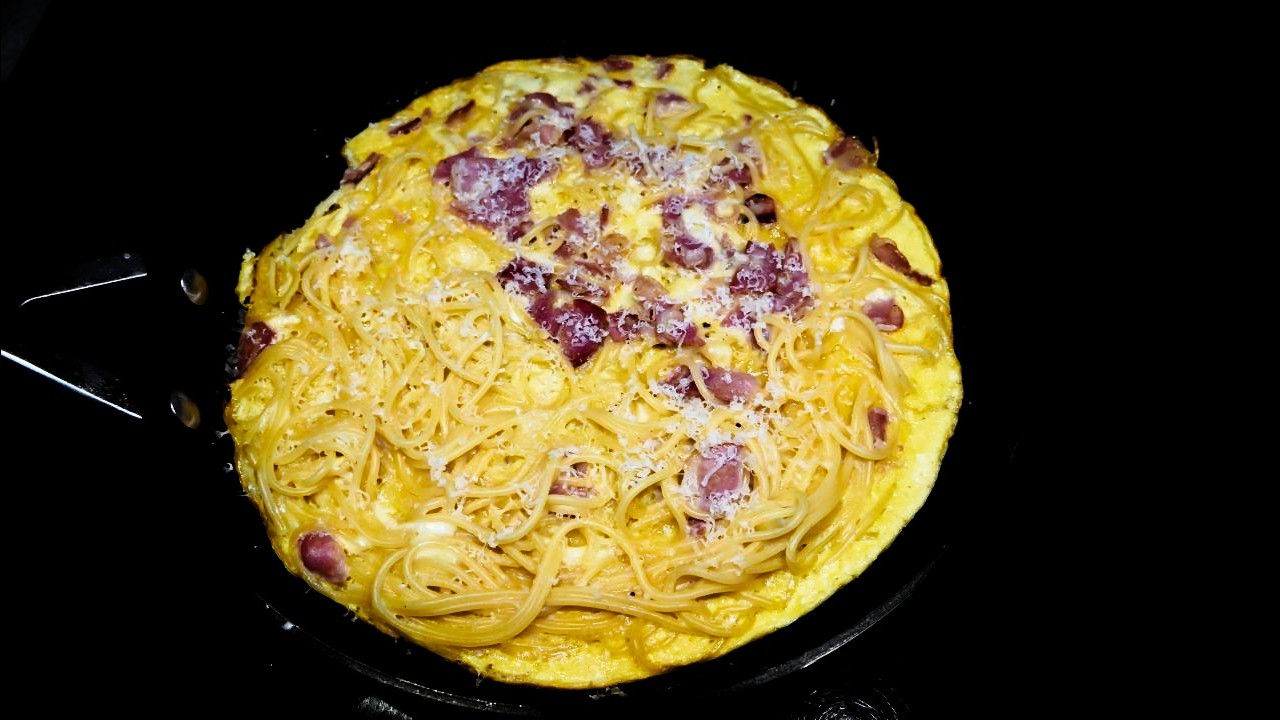 Spagetti omelett