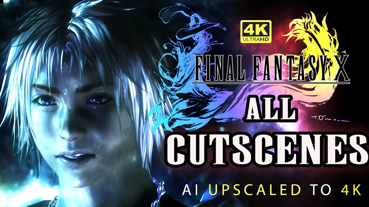 FINAL FANTASY X // ALL CGI CUTSCENES AI UPSCALED TO 4K