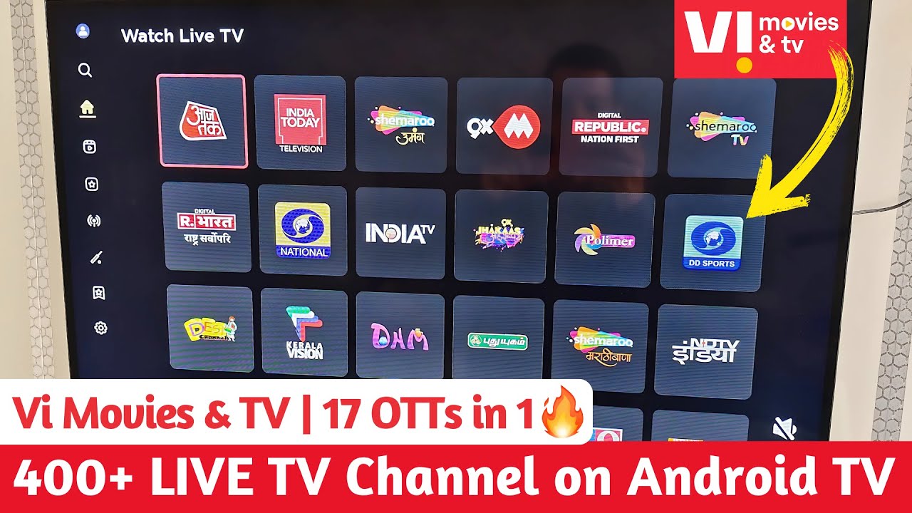 Vi Movies & TV &mdash; 17 OTTs in 1 | 400+ Live TV on Android TV 🔥 | Vi Movies and TV App on Smart TV
