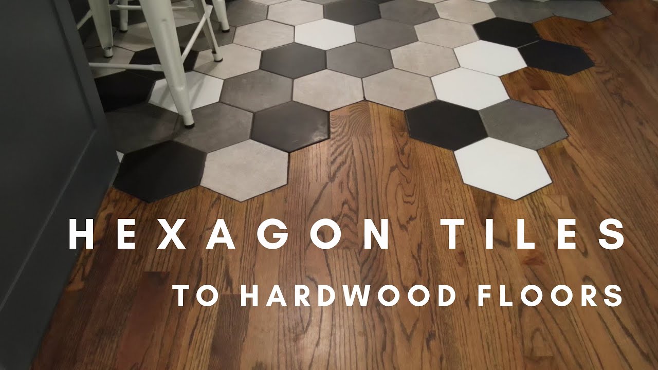 Hexagon Tile to Hardwood Floors