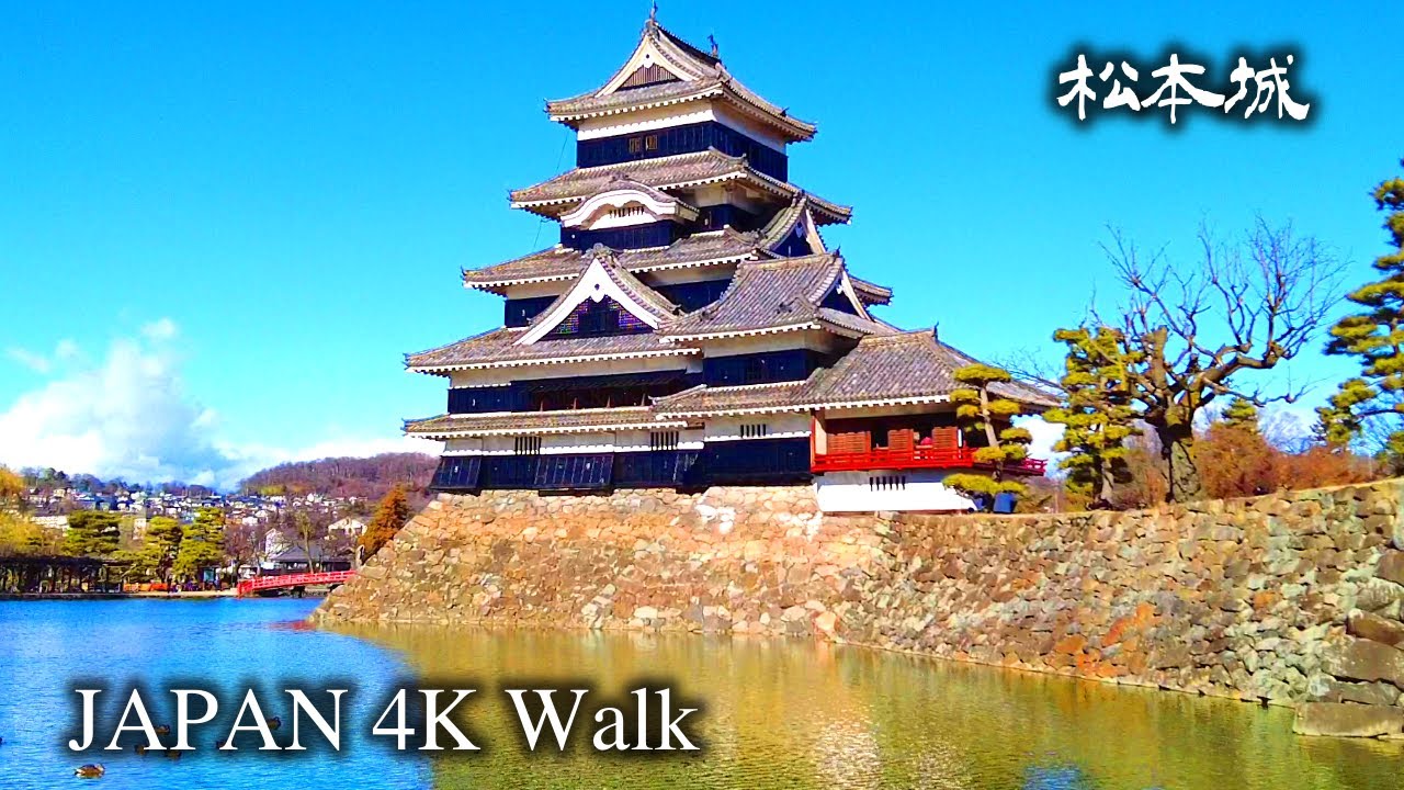 【4K】Japan Walking Tour - Local City Castle 