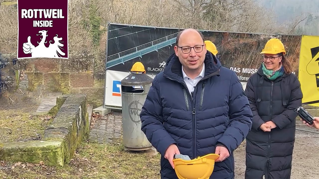 NECKAR LINE ROTTWEIL Spatenstich am 10. Februar 2025 in Rottweil