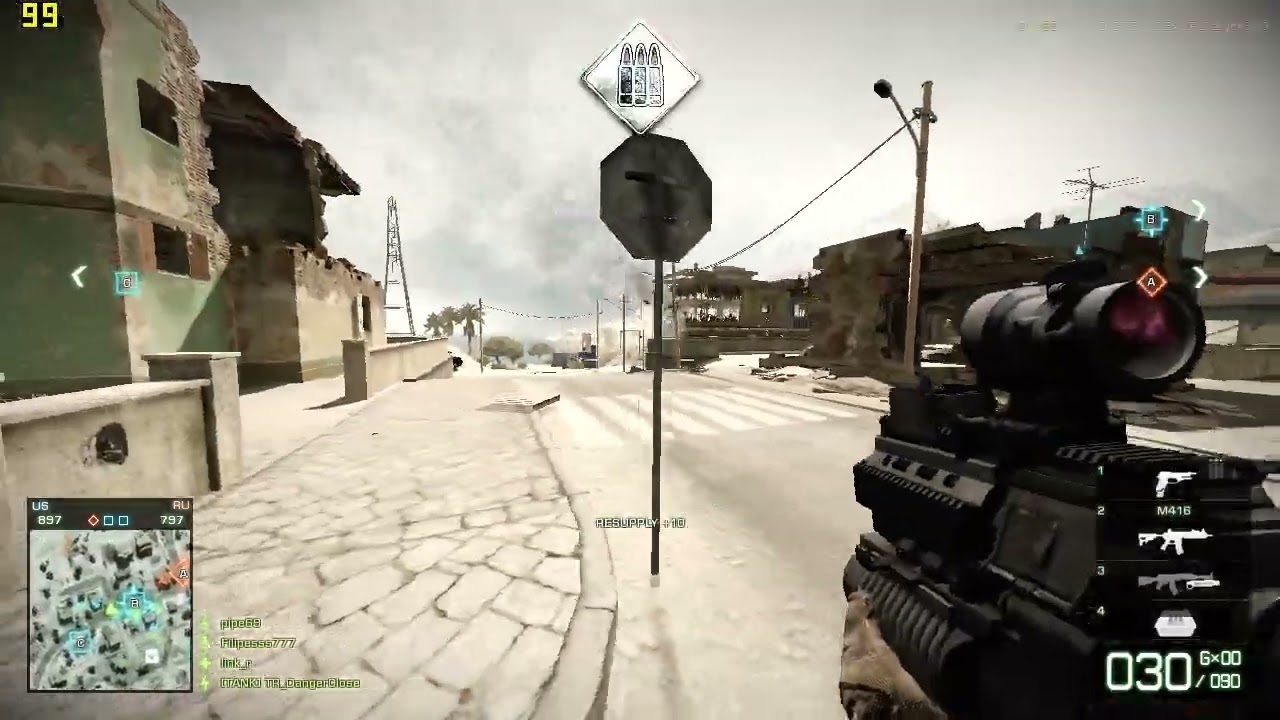 M416 is the beast ! Battlefield Bad Company 2 Project Rome