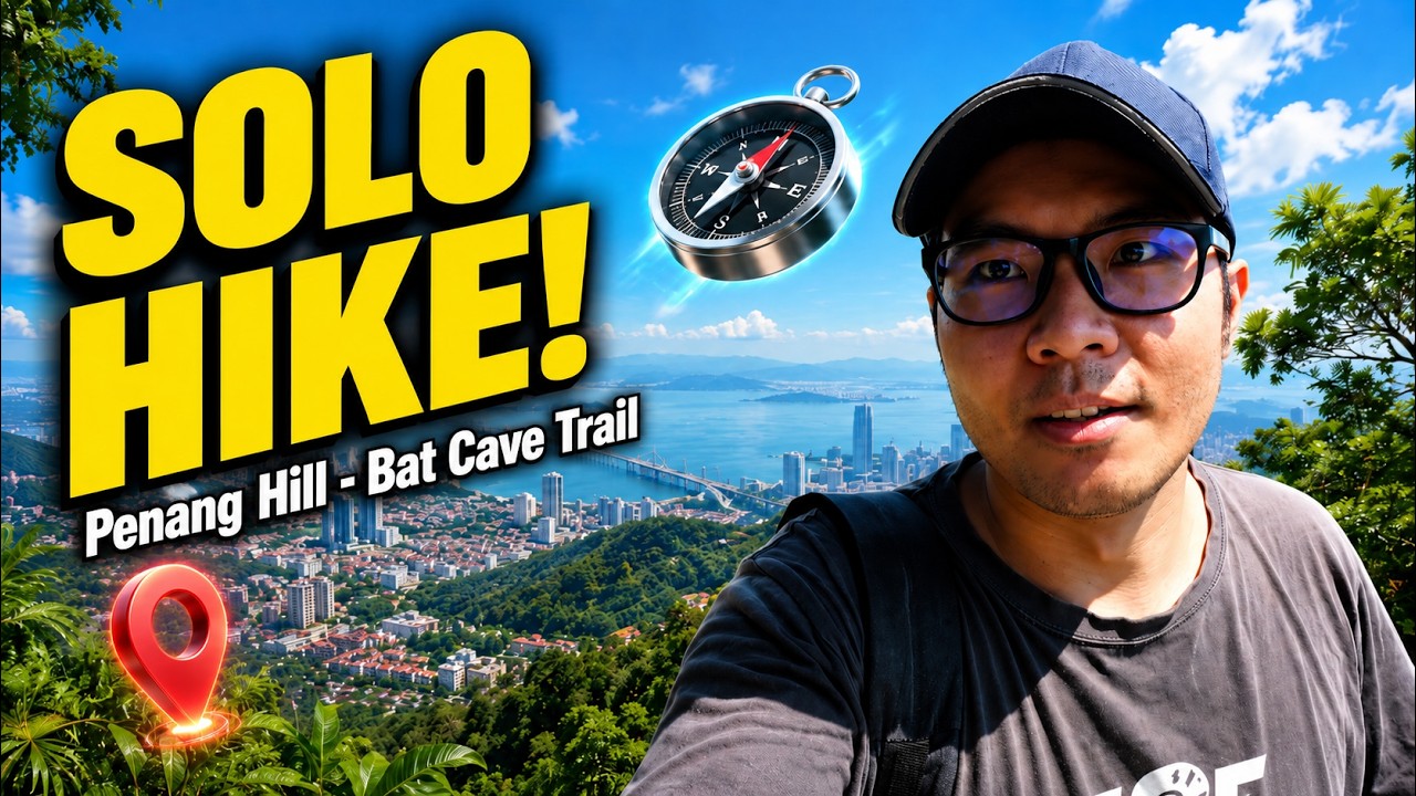 My First Penang Hill Solo Hiking - Bat Cave Trail [vlogging]
