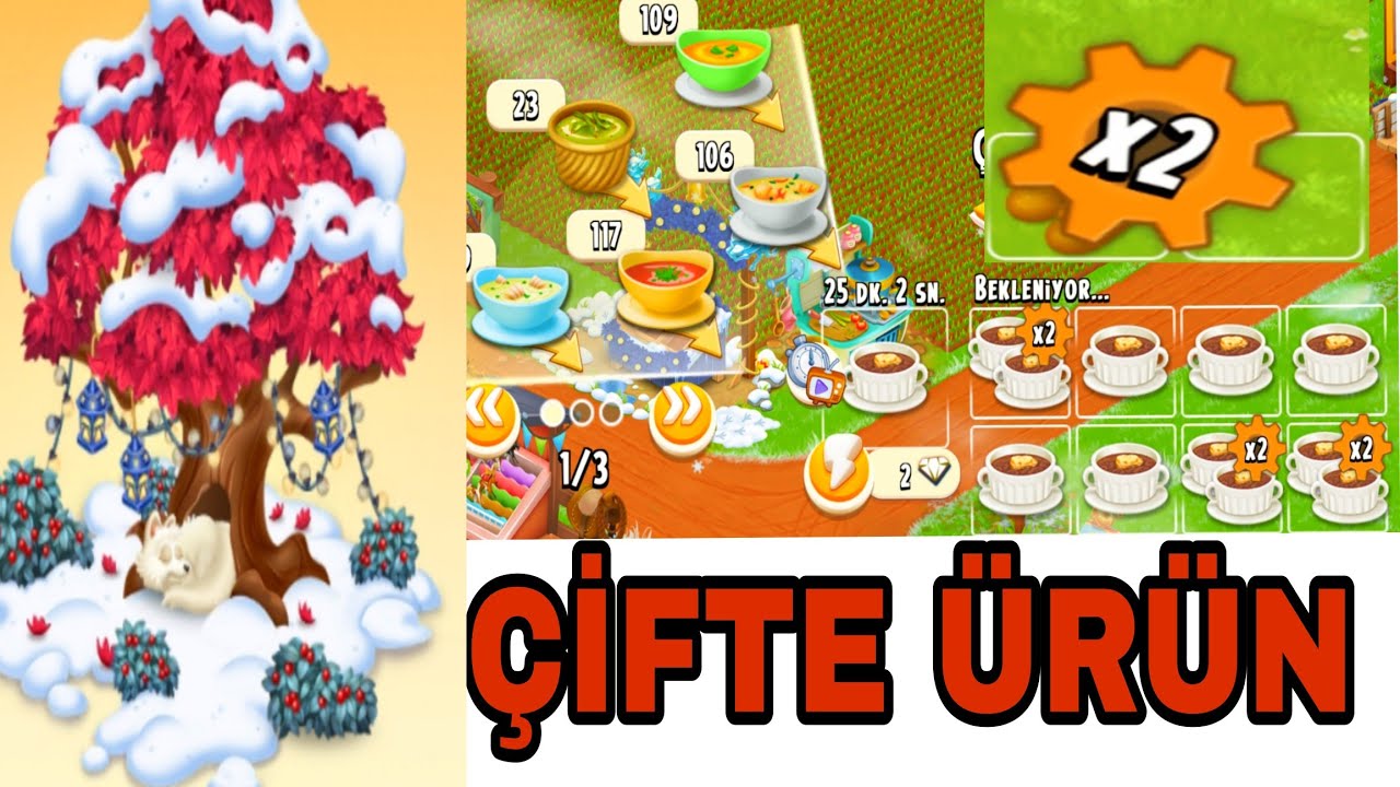 ÇİFTE ÜRÜN ÖZELLİĞİ NEDİR❓AKIN İLE MAKİNA GÖZLERİNİ AÇTIK🫠 #hayday 