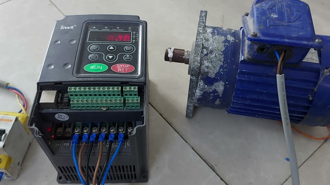 Hướng dẫn cài đặt các lệnh cơ bản của biến tần Invt 380v