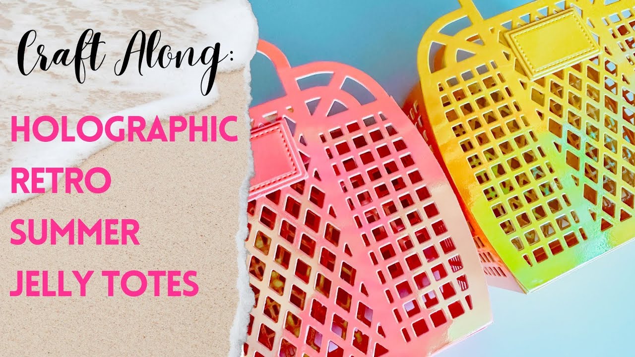 Tutorial: Electric Summer Holographic Jelly Tote with @ScrapDiva29 Dies