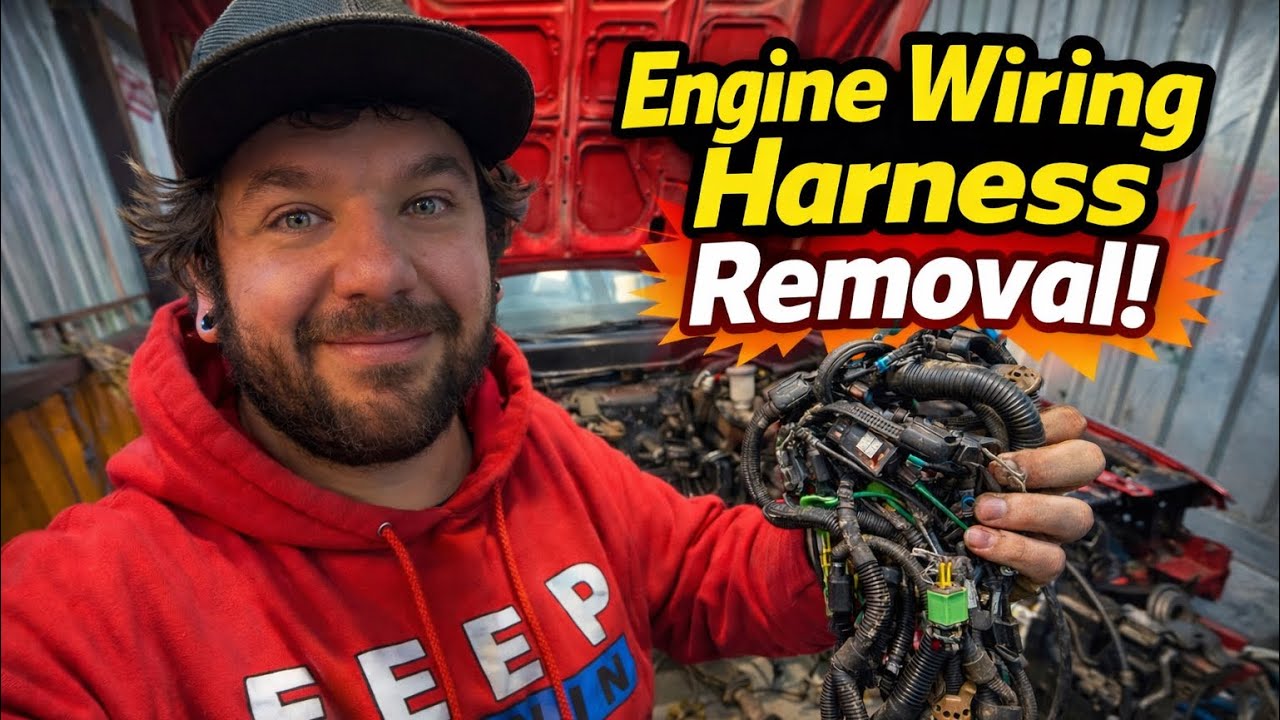 88-91 Civic EF hatchback engine harness removal! 