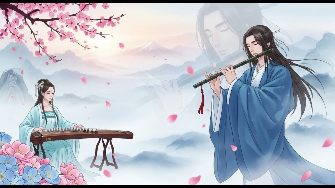 Relaxing With Chinese Bamboo Flute, Guzheng, Erhu | Instrumental Music Collection