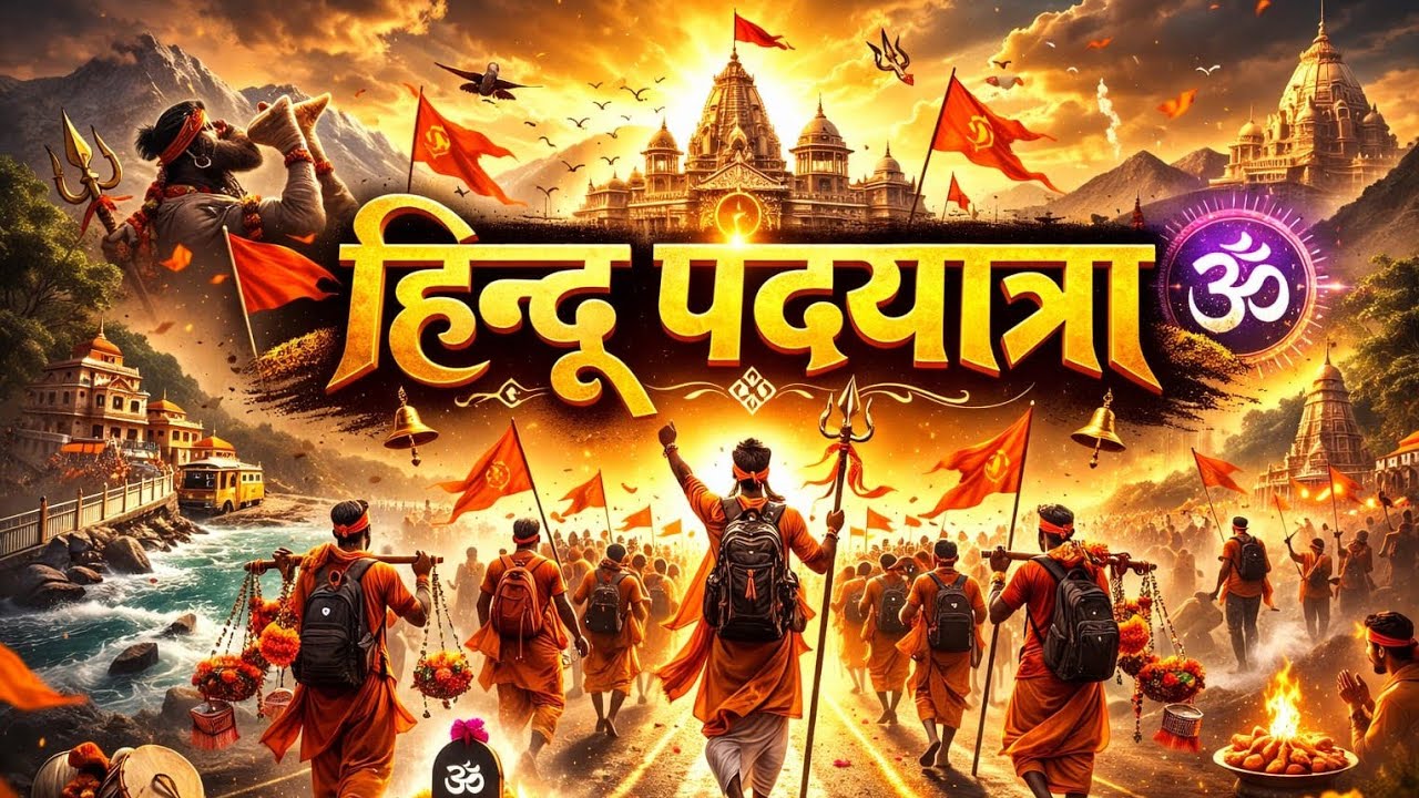 Hindu Padyatra || Holigate Mathura Uttarpradesh `|| Jai Shree Ram ||