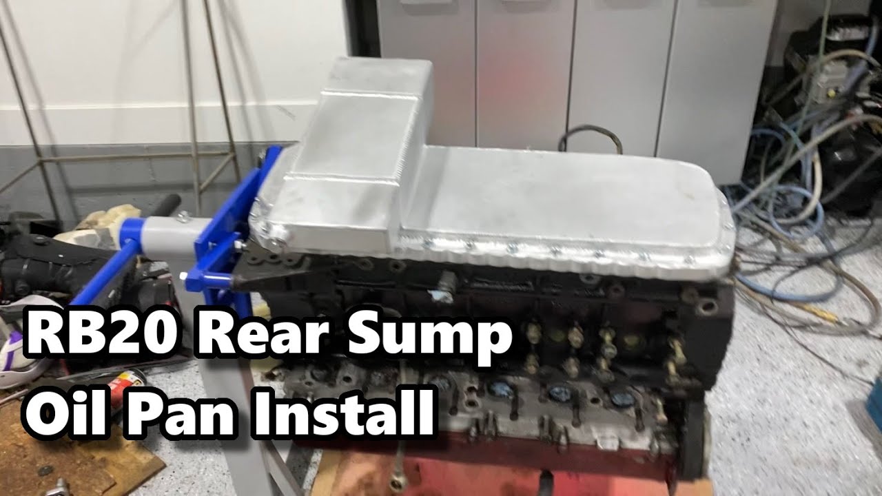 RB20 Gets a Rear Sump Oil Pan! 300zx z31 RB20 Swap (Part 11)
