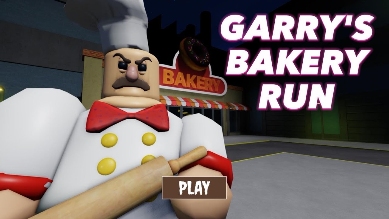 GARRY'S BAKERY RUN! OBBY Roblox Gameplay Walkthrough Scary Obby