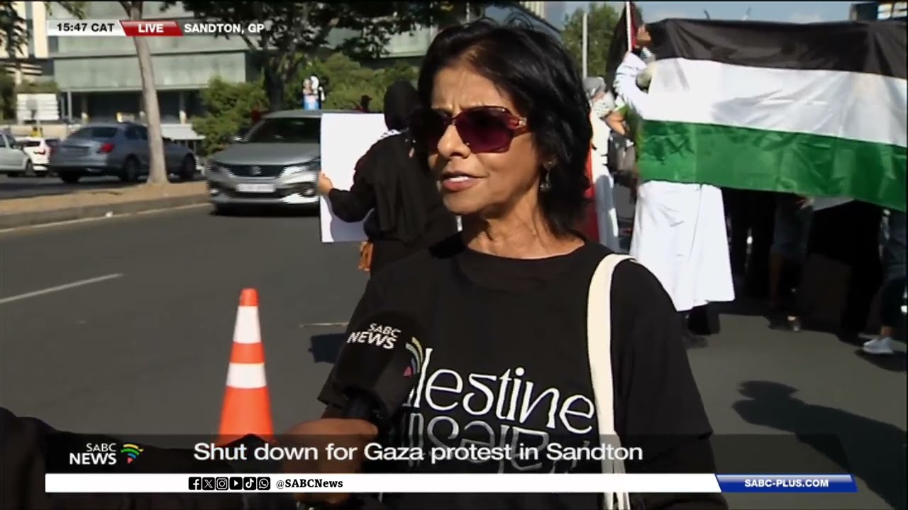 Shut down for Gaza protest in Sandton