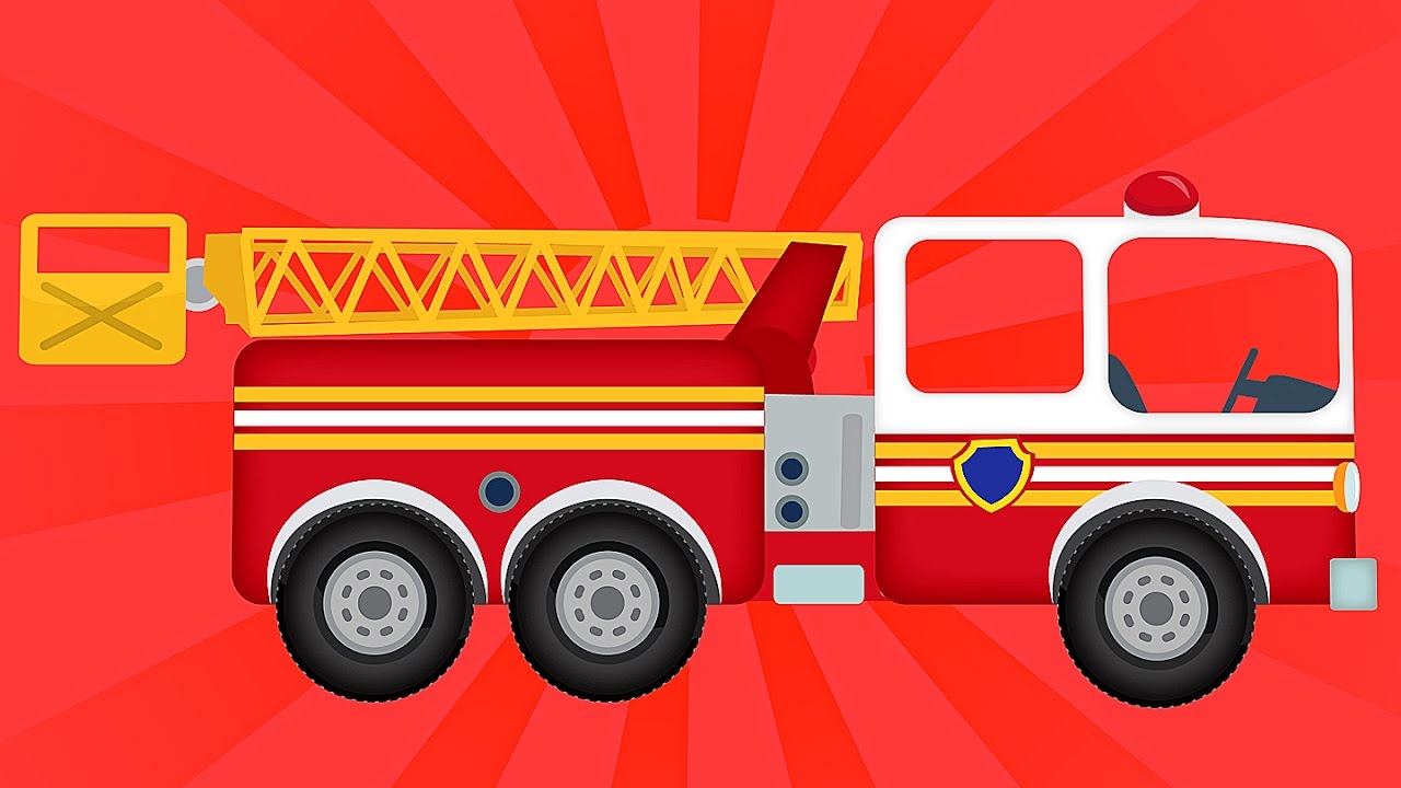 SUPER OLI AND HIS FIRETRUCK - Video For Children:D