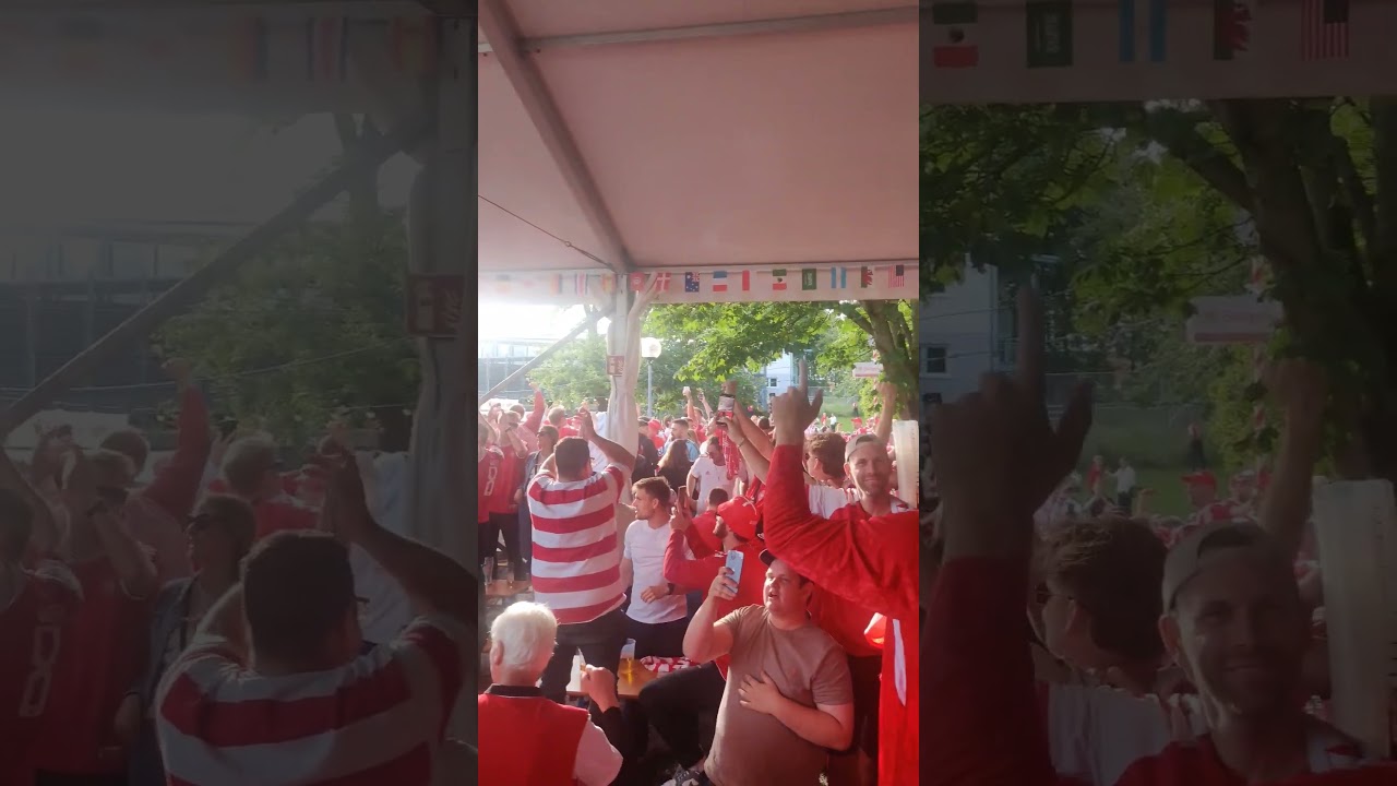 Vi er r&oslash;de, vi er hvide - Danmark - EURO 2024 - Stuttgart 15.06.24
