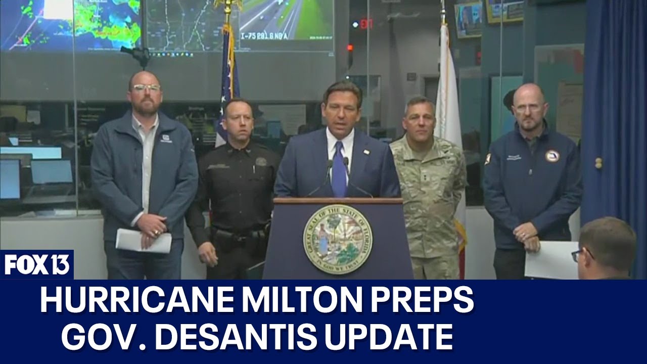 Gov. DeSantis news conference on final preps for Hurricane Milton