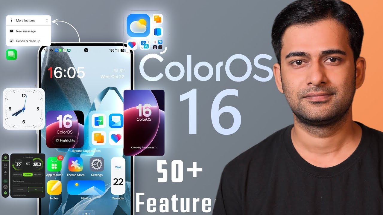 ColorOS 16 Better than OneUi 8.0!! | 50+ New Features in ColorOS 16 / OxygenOS 16