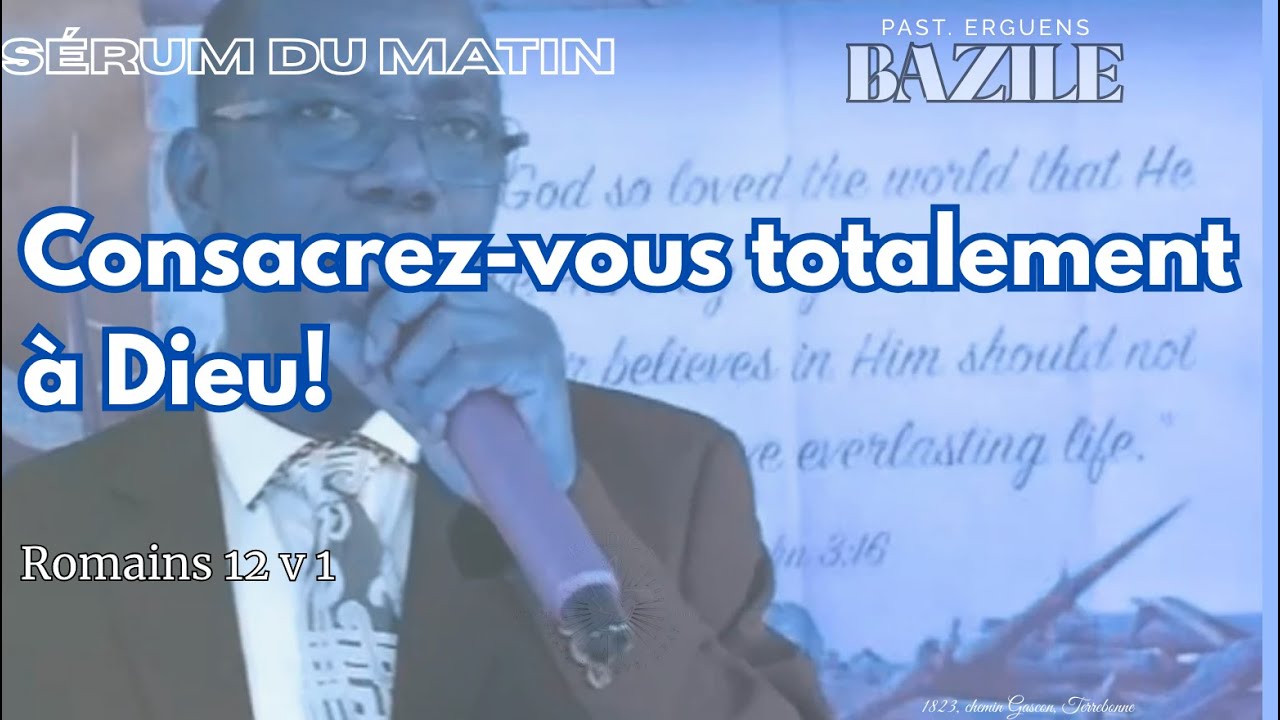 Prière Matinal: Sérum du Matin | ECDCS | 29 Décembre 2025
