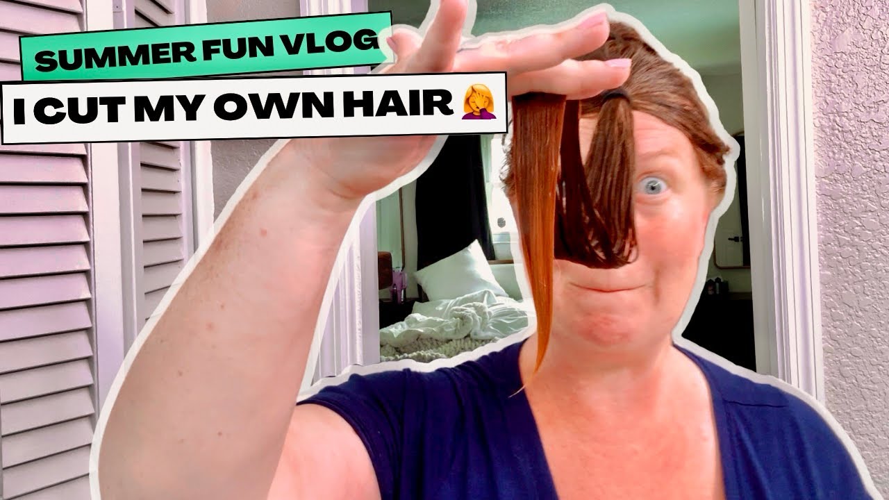 I Cut My Own Hair 🤪 Summer fun Family Vlog / dr appointment, hanging out, Lazy Dinner and more