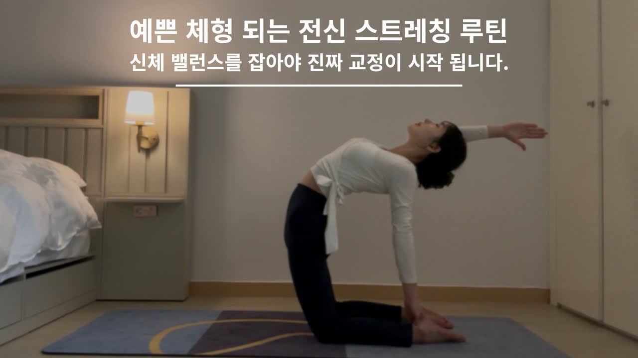 [전신 스트레칭] 체형 교정 이 영상 하나로 끝! #yoga#스트레칭#전신스트레칭#요가#홈트#오십견#라운드숄더#모닝요가#힐링요가#힐링메이트전설이#shorts 