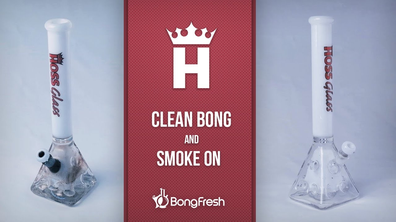 Cleaning the Hoss Glass&reg; H145 Holey Pyramid with BongFresh