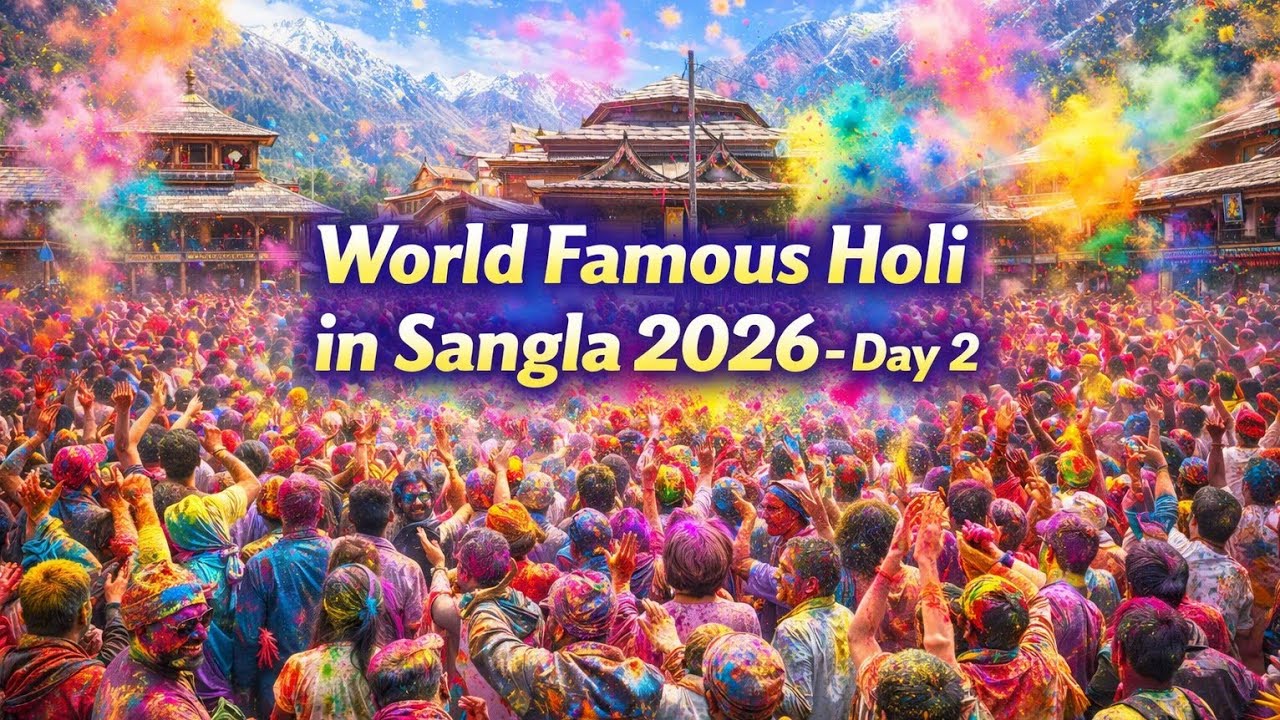 World's Famous Holi Celebrations In Sangla Day 2 | @LATHWALRIDER 