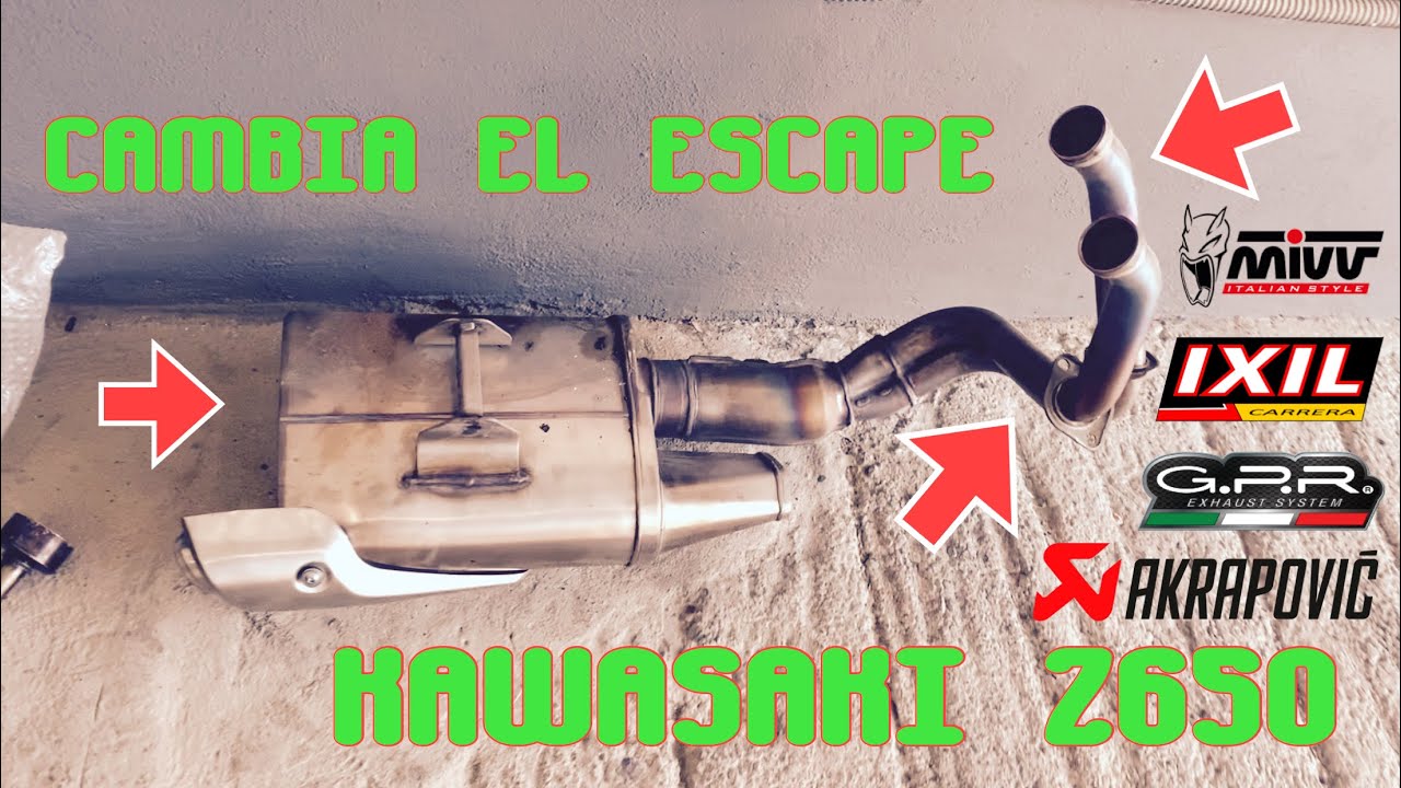 Como cambiar el escape Kawasaki z650 IXIL Exhaust Sound