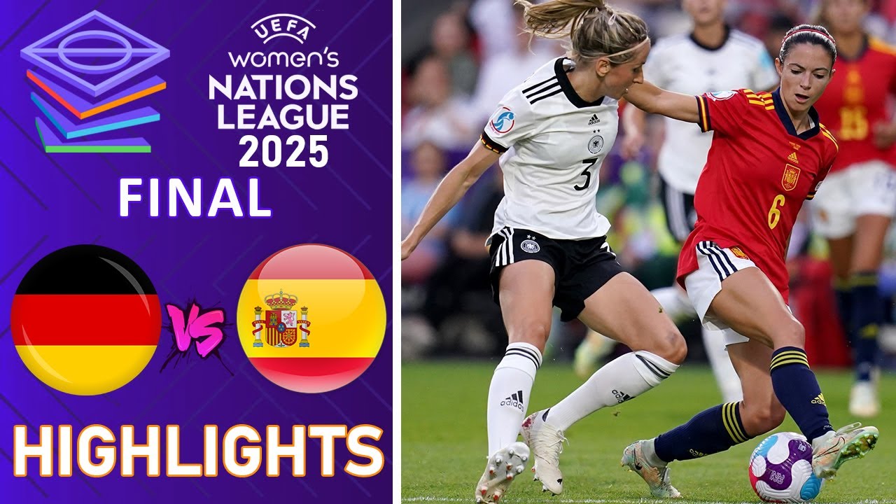FINAL| Germany vs Spain Highlights & All Goals | UEFA Nations League Women 29-11-2025