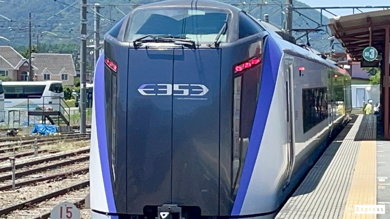 【特急 富士回遊】E353系  富士山を望む絶景車窓!! 富士急行線 直通特急でゆく!!  新宿→河口湖