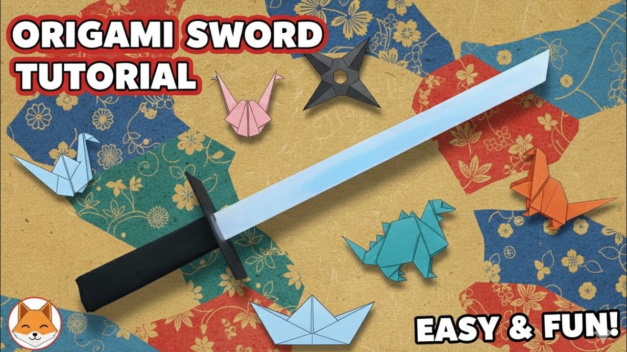 HOW TO MAKE A PAPER KATANA NINJA SHORT SWORD