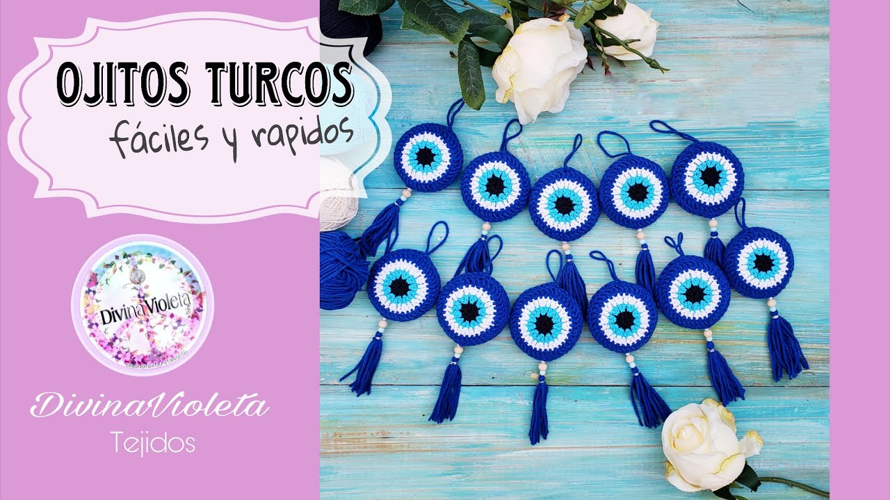 OJO TURCO O NAZAR Tejido a Crochet /Tutorial completo / paso a paso fácil y rápido  N° 29