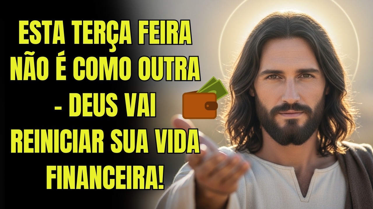 DEUS DIZ: ESTA TERÇA FEIRA NÃO É COMO OUTRA - DEUS VAI REINICIAR SUA VIDA FINANCEIRA!