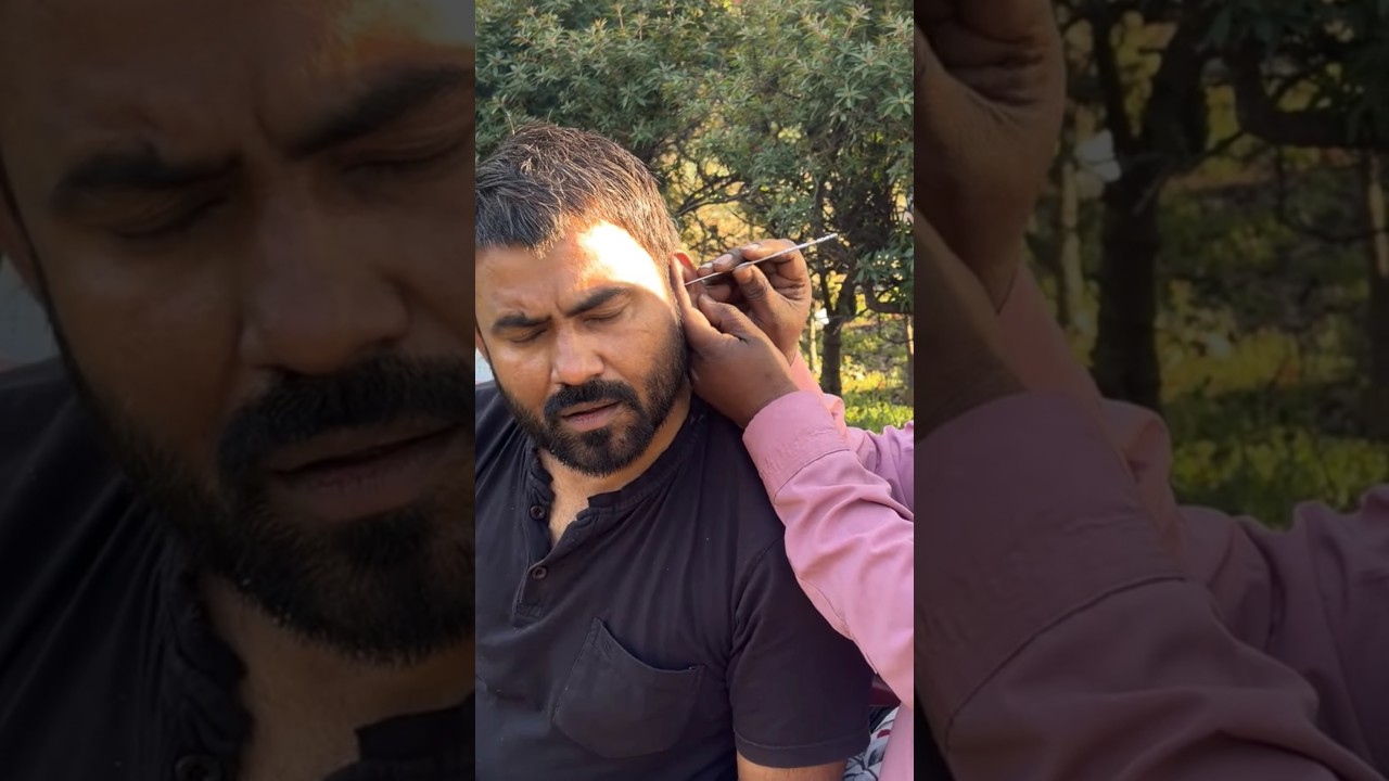 Indian Street Ear Cleaning | Satisfying Ear Wax Removal ASMR