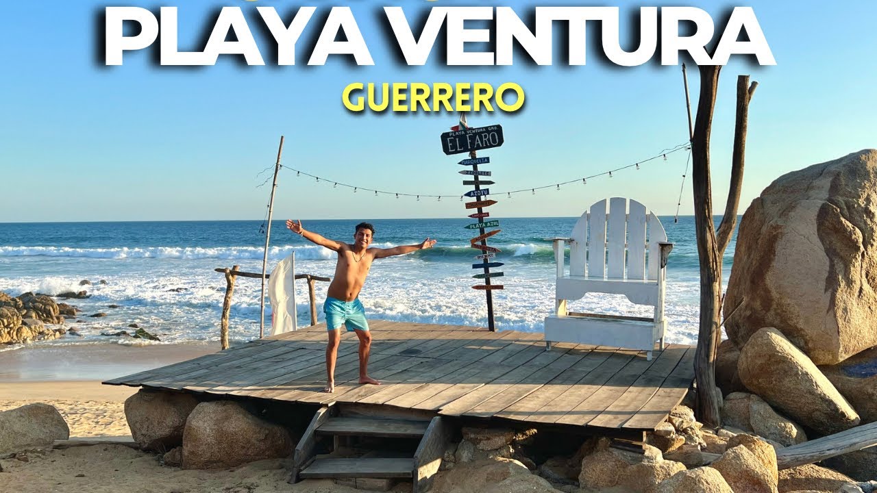 PLAYA VENTURA en la costa chica de GUERRERO 🏖️ ¿mejores que Acapulco?